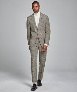 Glen Plaid Suit in Black