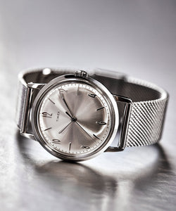 Exclusive Timex Marlin Mesh Band Watch in Silver 34mm